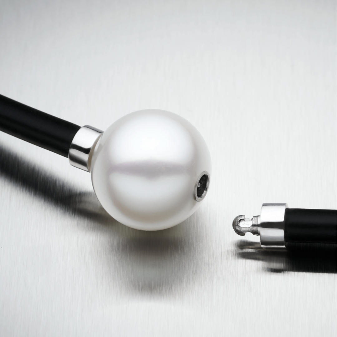 South Sea Pearl & Neoprene Necklace